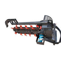 Compacteur hydraulique sur chenilles Lovin Trencher pour mini-chargeuse compacteuse, attache pour travaux de terrassement de 1 à 9 tonnes