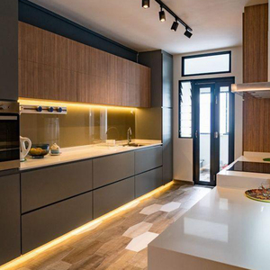 Armoire <span class=keywords><strong>de</strong></span> cuisine italienne moderne <span class=keywords><strong>de</strong></span> style extra-luxueux, série sombre, haut <span class=keywords><strong>de</strong></span> gamme, belle apparence avec îlot - Product Image 6