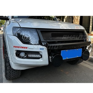 Pour Mitsubishi Pajero V93-V97 2007-2014, calandre avant de voiture, grilles de course, calandre de voiture, kit carrosserie, accessoires de voiture - Product Image 3