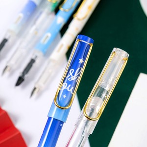 Juego de bolígrafos estilográficos reemplazables con logotipo personalizado, 0,38mm, 2 uds., bolígrafos de regalo empaquetados individualmente para escritura de niños - Product Image 6