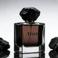 Vente directe d'emballages de flacons de parfum, 100 ml, carrés, transparents, ambrés, étiquettes personnalisées, flacons d'échantillons de parfum, flacons pour parfums