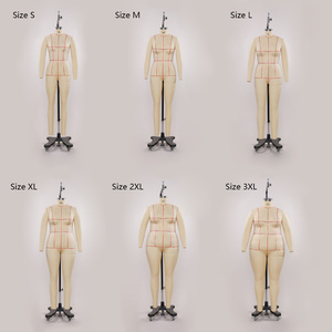 Vestido de fibra de vidrio femenino de tamaño profesional de EE. UU., maniquí, líneas de cuadrícula de cuerpo completo, sastrería, patrón de costura, diseño de moda - Product Image 2