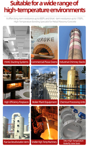 Higlue K-5800 haute température colle cuisine hotte étanche réparation fixe flamme ignifuge silicone mastic 300ml retardateur - Product Image 4