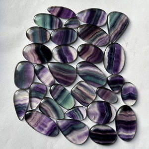 Lot de cabochons en fluorite naturelle, pierres précieuses lisses pour la guérison des chakras, 10-40mm, Rajasthan Inde, prix de gros - Product Image 6