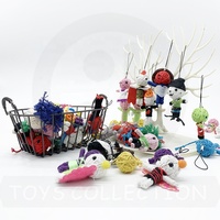 Ensemble de 2.5 pouces en plastique Capsule jouets pas cher mignon chaîne vaudou poupée porte-clés personnalisé vaudou-poupée pas cher jouets en peluche pour les enfants