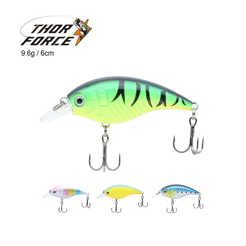 Factory Wholesale Price Fat Minnow Artificial Baits Bionic Design Crankbait Fishing Lures Crank For Saltwater Freshwater