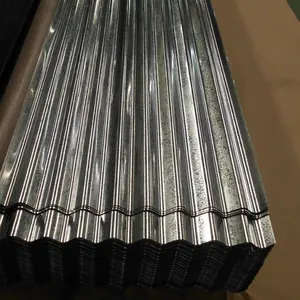 Zinc Coated Metal GI Roof Panel 14 Gauge 0.45mm 10 Ft Galvanized Steel Corrugated Roofing Sheet Plate For Building Materials