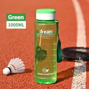 Bouteille d'eau sport en plastique personnalisable avec logo, couvercle, filtre et corde pour la gym et l'extérieur – Offre Spéciale - Product Image 6