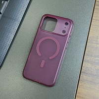 Coque de téléphone antidérapante texturée avec panneau arrière pour iPhone 18 Pro Max, coque magnétique antichoc pour iPhone 18, 17, 16, 15 Pro Max