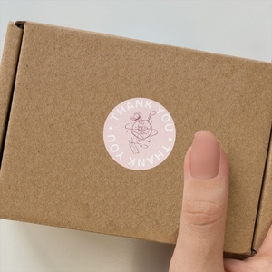 500 étiquettes par rouleau merci de soutenir les autocollants de sceau rouleau de papier autocollant pour ma petite entreprise étiquette d'emballage imprimée personnalisée - Product Image 5