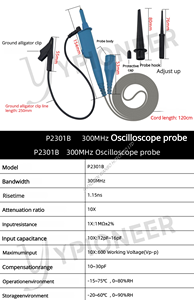 YPIONEER Analoge Sonde für Oszilloskop mit 10:1/100:1 Dämpfung verhältnis, P2301b/2301c, mit einer Bandbreite von 300 MHz - Product Image 4