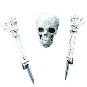 DAMAI Estaca de Jardín con Diseño de Calavera y Brazo, Resistente a la Intemperie, Decoración para Exteriores, Jardín, Cementerio, Fiesta, Halloween - Product Image 2