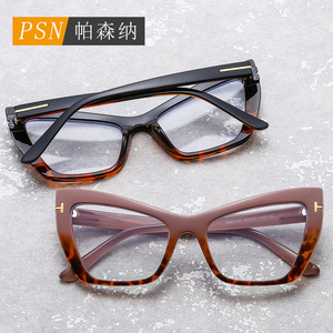 Psn Cat Eye <b>Eyeglasses</b> <b>Frames</b> W68195 Anti Blue Light Full Rim Unisex Optical Glasses - Product Image 1