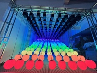 Dmx RGB Sphere Lifting Ball led strip petite lumière cinétique moteur cinétique