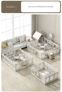 Gấp Sân Chơi Trong Nhà Trượt Đu Nhà Nhỏ Đồ Chơi Nhựa Playpen Bé Hàng Rào Cho Trẻ Sơ Sinh Trẻ Mới Biết Đi Phòng Ngủ Trường Phòng Khách - Product Image 3