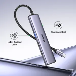 Ugreen <span class=keywords><strong>USB</strong></span> C HUB 4K Type C เพื่อ RJ45 <span class=keywords><strong>USB</strong></span> 3.0 Pd 100W SD TF อะแดปเตอร์สำหรับ MacBook Pro Air iPad Pro M1 M2 PC อุปกรณ์เสริม <span class=keywords><strong>USB</strong></span> HUB - Product Image 1