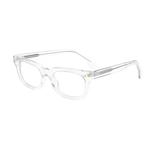 Wholesale Clear Myopia Eyewear Eyeglasses Eye Glass Frames Eyeglasses Transparent Acetate Glasses