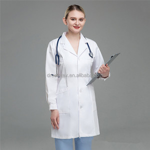 <span class=keywords><strong>Camice</strong></span> da laboratorio bianco personalizzato con logo unisex per <span class=keywords><strong>uomo</strong></span> e donna, a <span class=keywords><strong>maniche</strong></span> <span class=keywords><strong>corte</strong></span> o lunghe, per studenti, laboratori, corsi, uniforme da medico, infermiere. - Product Image 5