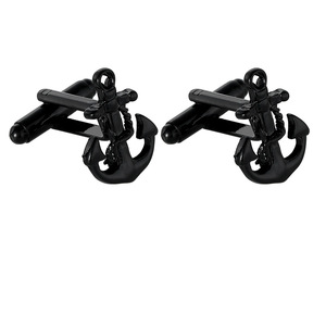 Nuovi Gemelli a Forma di Ancora, Accessori Moda Unici per Uomo, per Fidanzamento, Natale, Matrimonio e Feste - Product Image 1
