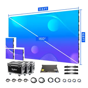 P2.6 Pacote Turnkry Completa Igreja Interior LED Video Wall Display LED Barato P3.91 500x500mm 500x1000mm Tela LED