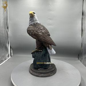 Artesanía de Metal, pequeñas estatuas de águila de bronce para Decoración de mesa, esculturas de águila de latón, figuritas para recuerdos - Product Image 4