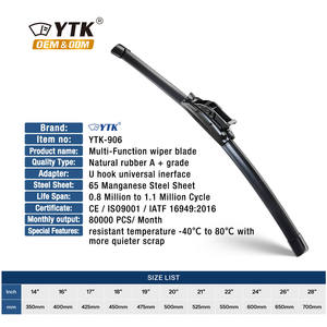 Lame d'<span class=keywords><strong>essuie</strong></span>-<span class=keywords><strong>glace</strong></span> de pare-brise de voiture multifonctionnelle YTK 2025, lame d'<span class=keywords><strong>essuie</strong></span>-<span class=keywords><strong>glace</strong></span> de fenêtre avant de remplacement, taille universelle, <span class=keywords><strong>essuie</strong></span>-<span class=keywords><strong>glace</strong></span> de pare-brise pour Q7 - Product Image 3