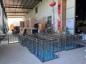 병원 의료 스테인레스 스틸 드레싱 더러운 고체 린넨 오염 쓰레기 트롤리 폐기물 수집 트롤리 캔버스 가방 - Product Image 6