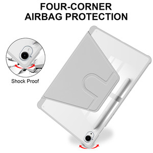 360 support rotatif Flip PU cuir clair acrylique couverture arrière <span class=keywords><strong>tablette</strong></span> étui pour <span class=keywords><strong>Samsung</strong></span> <span class=keywords><strong>Galaxy</strong></span> <span class=keywords><strong>Tab</strong></span> <span class=keywords><strong>A8</strong></span> A9 Plus S6 S9 S10 S11 FE Lite - Product Image 3