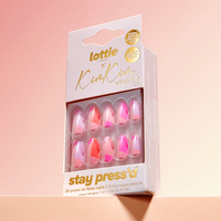 Boîte d'emballage vide avec logo personnalisé pour ongles à presser anti-poussière Organisateur transparent avec gaufrage pour ongles artificiels