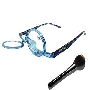 Gran oferta, <span class=keywords><strong>gafas</strong></span> <span class=keywords><strong>de</strong></span> maquillaje con aumento <span class=keywords><strong>de</strong></span> lectura giratorias con tapa para <span class=keywords><strong>presbicia</strong></span> a la moda para mujer - Product Image 2