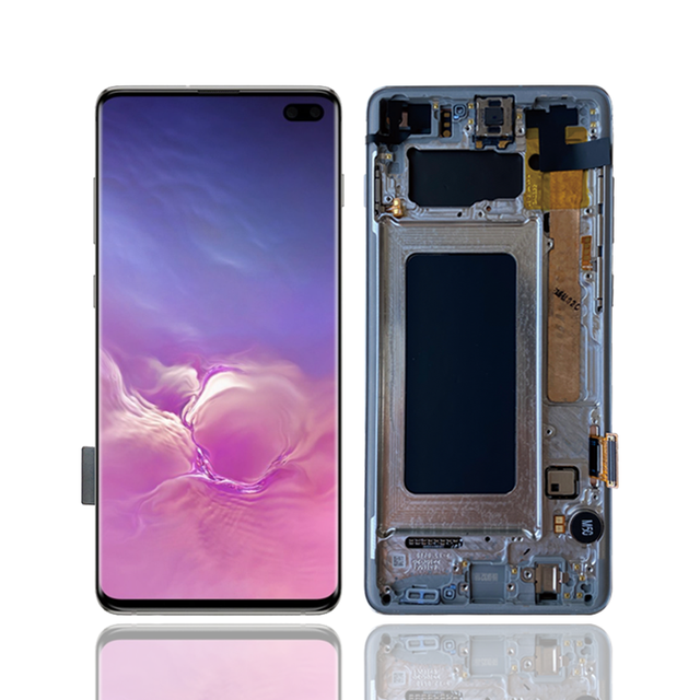 For Samsung Galaxy S10 Plus LCD Screen Touch Display Digitizer Assembly for Samsung S10 Plus G975 LCD With Frame