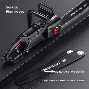 Motosierra Eléctrica Industrial Enchufable, Sierra de Podar Manual Multifuncional para Uso Doméstico, Alta Potencia 26000W, Portátil 110-220V 2.8kg - Product Image 4