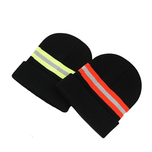 <span class=keywords><strong>Bonnet</strong></span> <span class=keywords><strong>de</strong></span> sécurité réfléchissant en tricot uni pour la course nocturne, haute visibilité, néon, jacquard, avec bande réfléchissante pour <span class=keywords><strong>adulte</strong></span> - Product Image 5