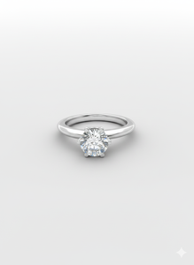 Round Cut Lab Grown Diamond <b>Solitaire</b> <b>Ring</b> 925 <b>Silver</b> / 10KT 14KT 18KT Gold Classic <b>Ring</b> For Sale By Exporters - Product Image 4