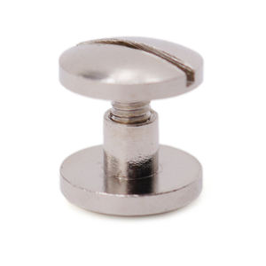 Bouton de rivet en laiton en acier inoxydable à un seul mot personnalisé livre de <span class=keywords><strong>compte</strong></span> plat vis à rivet avec système de mesure métrique - Product Image 2