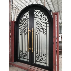 Puerta delantera de Casa de hierro fundido de alta calidad, venta al por mayor, todo tipo de puertas de <span class=keywords><strong>apartamento</strong></span> - Product Image 4