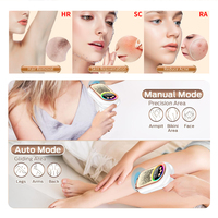 Épilateur laser IPL rechargeable haute énergie, portable sans fil avec refroidissement par glace, indolore, épilation permanente