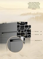 Portes en aluminium minimalistes architecturales, persiennes, double vitrage pour chambres, balcons, appartements, immeubles multi-familiaux