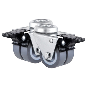 2 3 inch Bolt lỗ TPR bánh xe kép bánh xe công nghiệp xe đẩy bánh xe Caster nhỏ Dolly bánh - Product Image 5