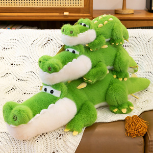 Peluche Crocodile Créative en Forme de Dessin Animé, Coussin Long pour Dormir à la Maison, Cadeau Mignon Unisexe pour Enfants - Product Image 3