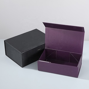 Eco Friendly Recyclable Custom Logo Luxury Folding Flap-pack Rigid Paper Matte UV Coating <b>Magnetic</b> Gift <b>Box</b> - Product Image 1