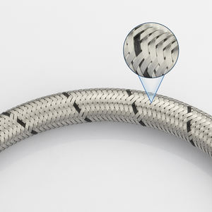 FANKSI 모던 디자인 수도 배관 호스, 유연한 스테인리스 스틸 브레이디드, 1/2인치 내경, 10 BAR 압력, 5년 이상 사용 가능 - Product Image 3