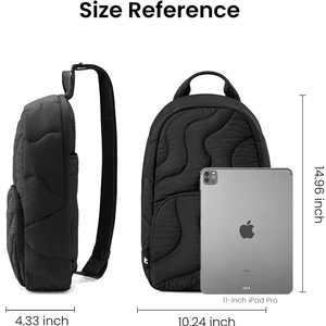 Hot Bán Nhà Máy OEM 10L Puffy <span class=keywords><strong>Sling</strong></span> Túi Ba Lô Cho Phụ Nữ Hợp Thời Trang Bông Độn Crossbody Túi Cho 11-Inch Ipad - Product Image 2
