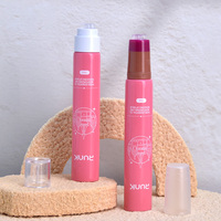Tubes de gloss à lèvres en silicone en forme de fleur, tubes cosmétiques vides personnalisés, tubes de gloss à lèvres à presser, diamètre 19 mm, 5 ml, 10 ml, 15 ml