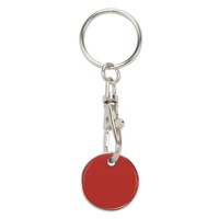 Porte-clés avec pièces de monnaie, accessoires créatifs, à insertion, en métal, pour caddie de supermarché, jeton de chariot