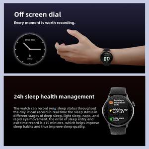 2025 nouvelle montre intelligente GTR3 1.43 pouces grand écran AMOLED <span class=keywords><strong>test</strong></span> de sommeil scientifique 3ATM étanche GTR3 sport Bracelet intelligent - Product Image 3