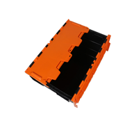Boîte logistique en PP avec couvercle attaché QuSheng, caisses de déménagement solides, couleur et logo personnalisés, boîtes de déménagement en plastique pour entreprise de déménagement