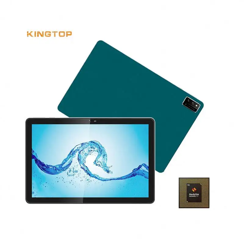 Kingtop10.1インチAndroidタブレットオクタコア6GbRam128GbストレージFhdディスプレイ4g5G Wi-Fi 5000 MahバッテリータブレットPc