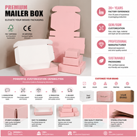 Fabricant de boîtes d'expédition en carton écologiques à faible MOQ, impression de boîtes d'emballage roses, boîte cadeau personnalisée, boîte de colisage en carton ondulé
