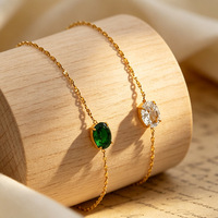 Bracelet empilable en zircon, mode minimaliste, luxe léger, usage quotidien, bijoux en gros
